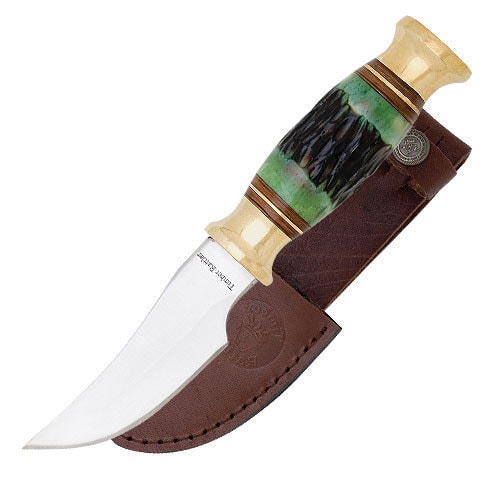 Timber Rattler Emerald Stag Skinner Knife