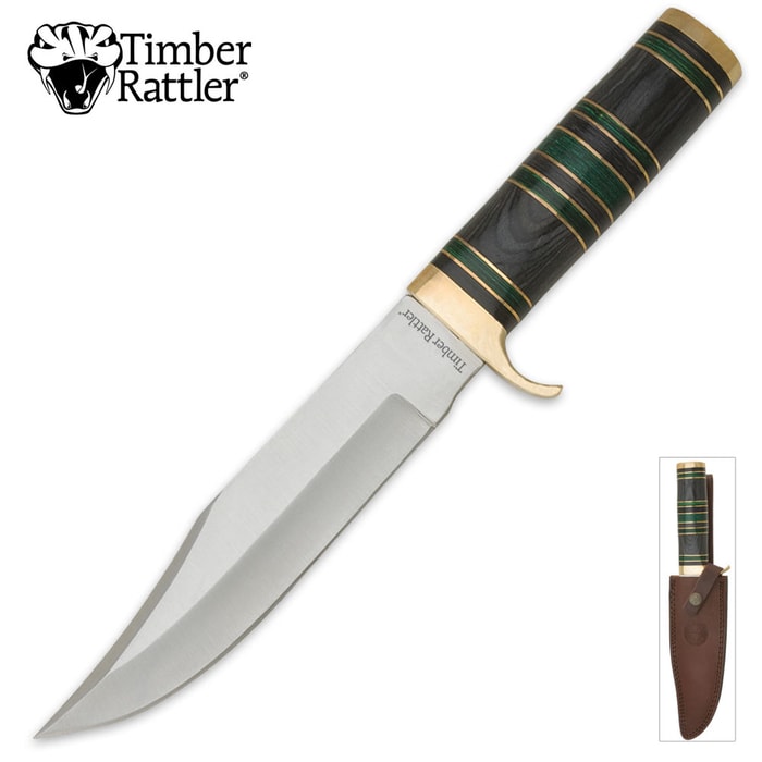 Timber Rattler Safari Skinner Bowie Knife