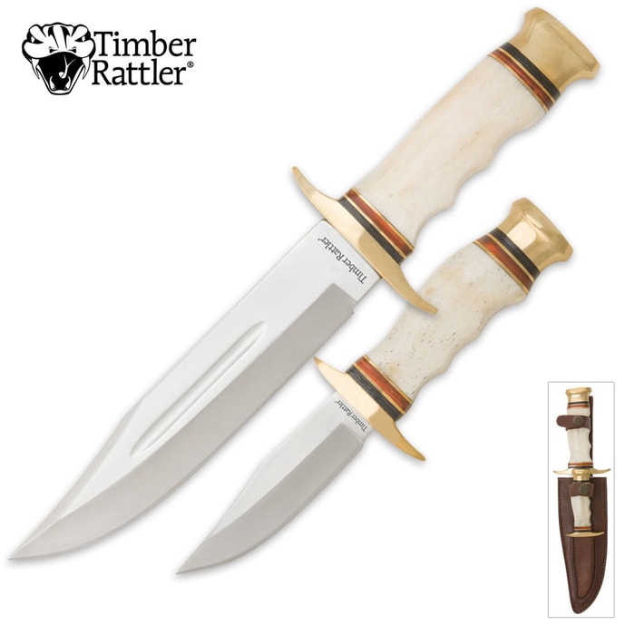 Timber Rattler Cattle Drive Knife Combo