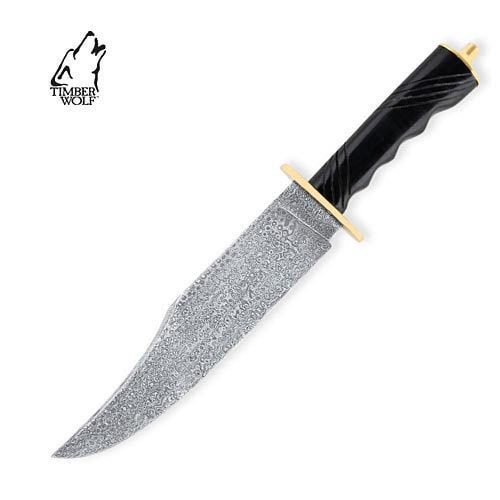 Timber Wolf TW176 Damascus Hunting Bowie Knife