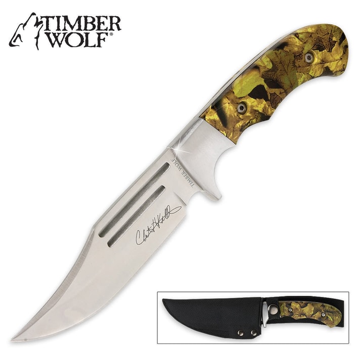 Timber Wolf Camo Master 20th Anniversary Edition Bowie Knife