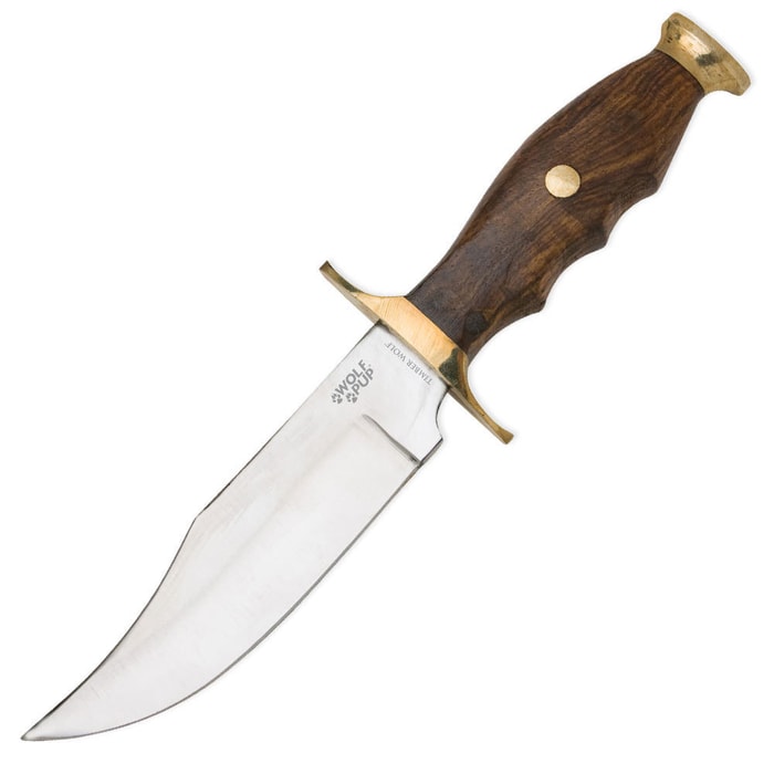 Timber Wolf Wolf Pup Bowie with Sheath