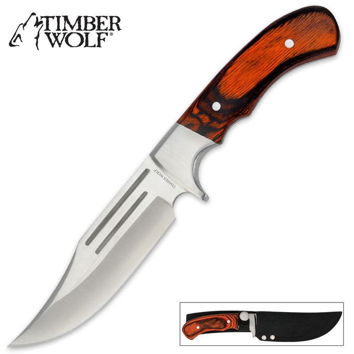 Timber Wolf Sportsmans Skinner Knife & Sheath