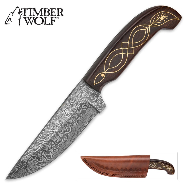 Timber Wolf Appalachian Gold Knife