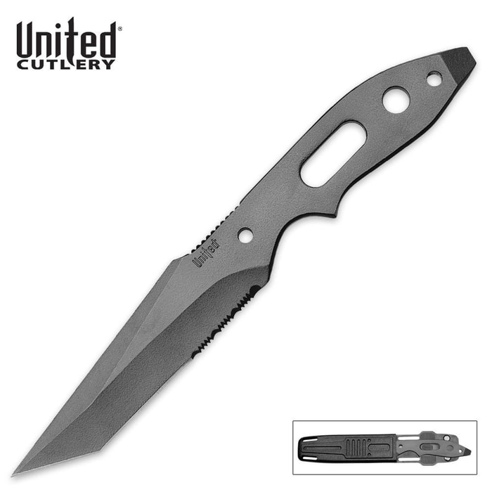 United Cutlery Slim Profile Covert Ops Survival Knife & Sheath