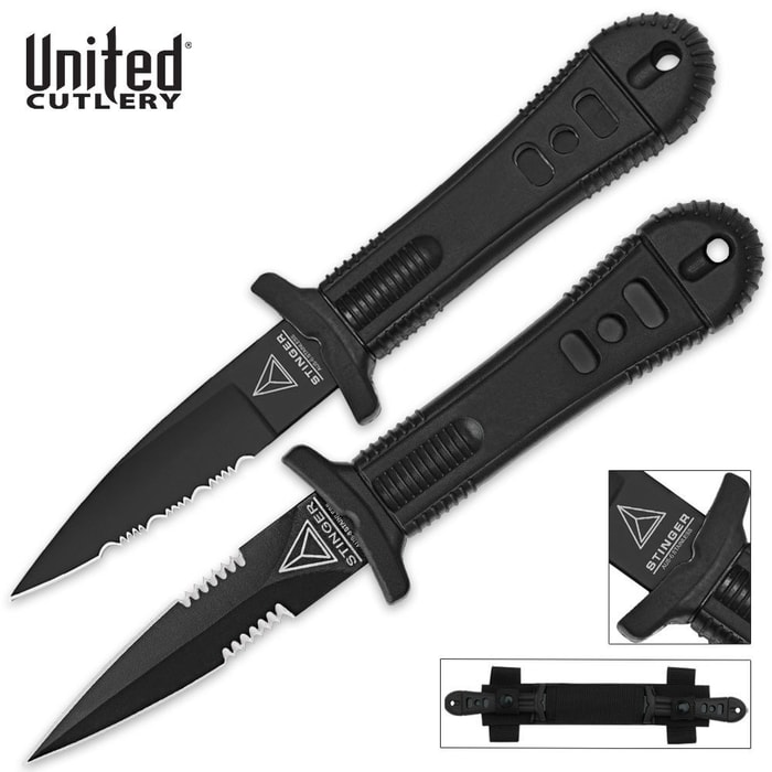 United Cutlery Special Agent Stinger Black Combo Belt Sheath