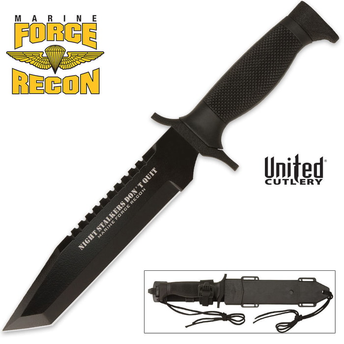 United Cutlery Nightstalkers Dont Quit Tanto Knife