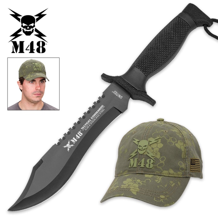 M48 Tactical Commando Knife With Free Hat