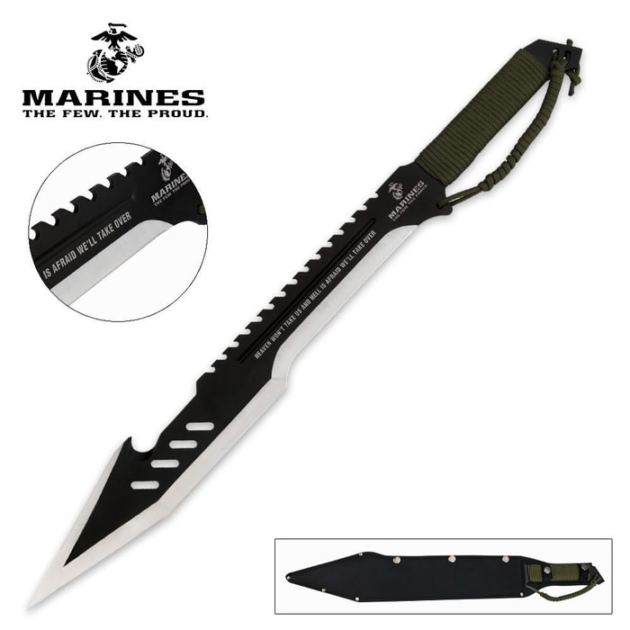 United Cutlery U.S.M.C. Tanto Machete Sawback Sword