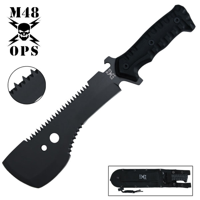 M48 OPS Tactical Sawback Smatchet Knife