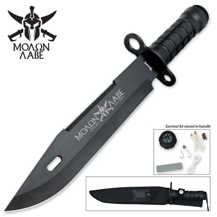 Molon Labe Bayonet Style Survival Knife