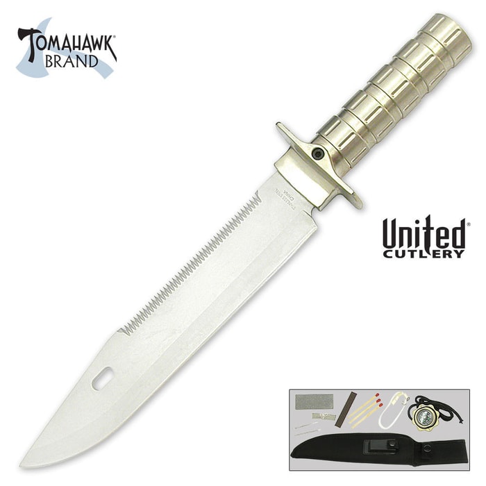 Tomahawk Silver Medium Survival Knife