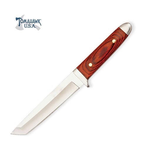 Tomahawk Traditional Red Wood Tanto Knife