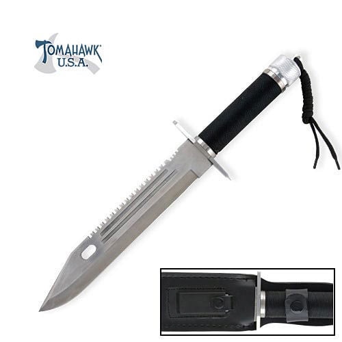 Tomahawk Silver Blade Survival Master Knife