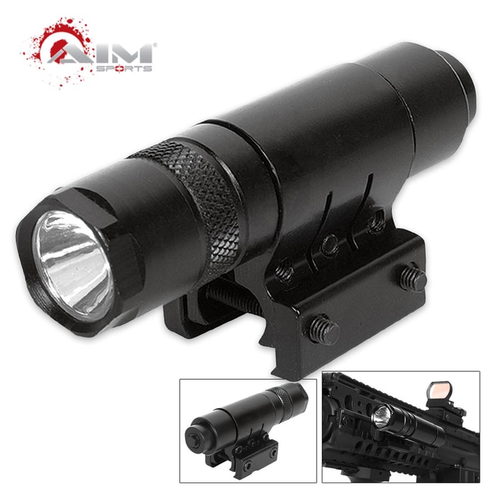 Flashlight With Pressure Switch And Mount - 90 Lumens