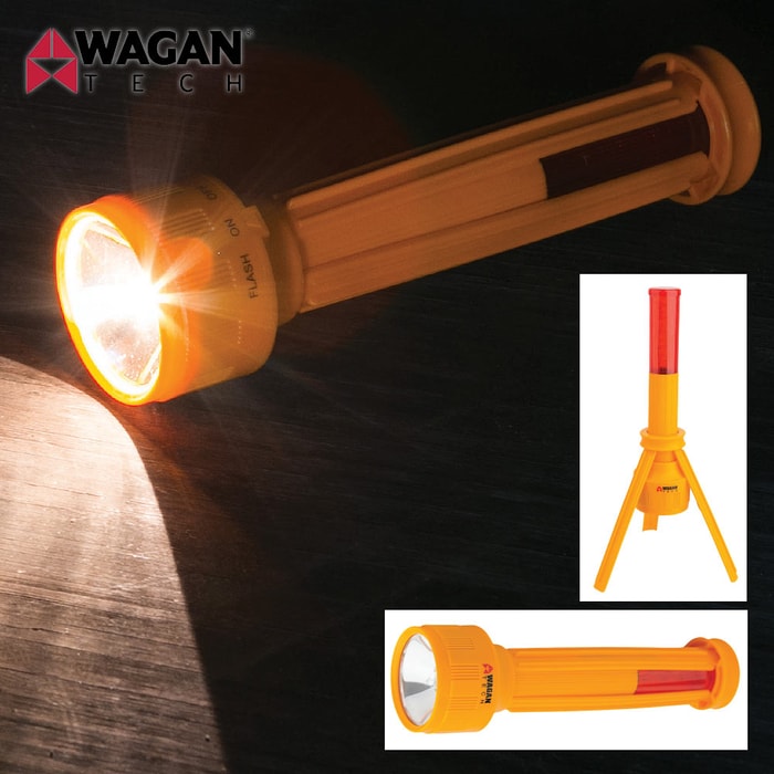 3-In-1 Emergency Flare And Flashlight