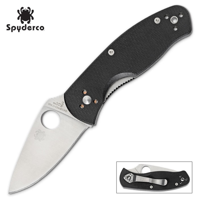 Spyderco Persistence G-10 PlainEdge Folding Knife 