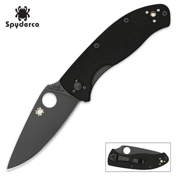 Spyderco Tenacious Linerlock Black Folding Knife