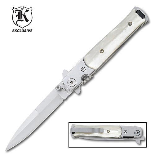 Pearl Gang Buster Stiletto Knife