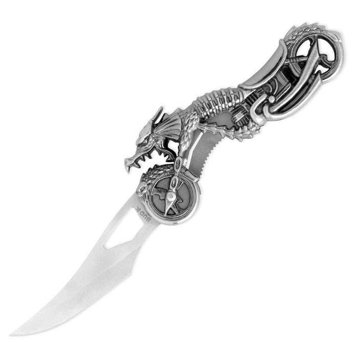 Dragon Biker Motorcycle Fantasy Pocket Knife