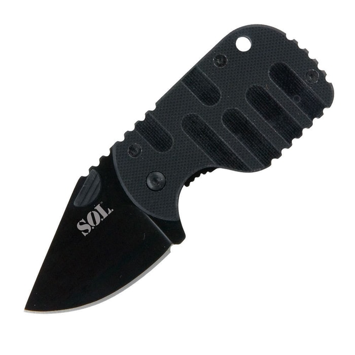 S.O.L. Black  Folding Knife
