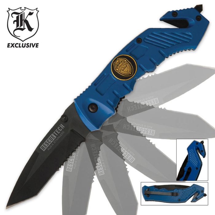 Rescue Tech Assisted Opening Pocket Knife Law Enforcement
