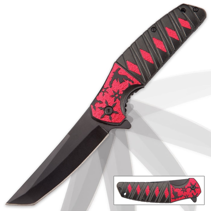 Red Samurai Assisted Opening Pocket Knife
