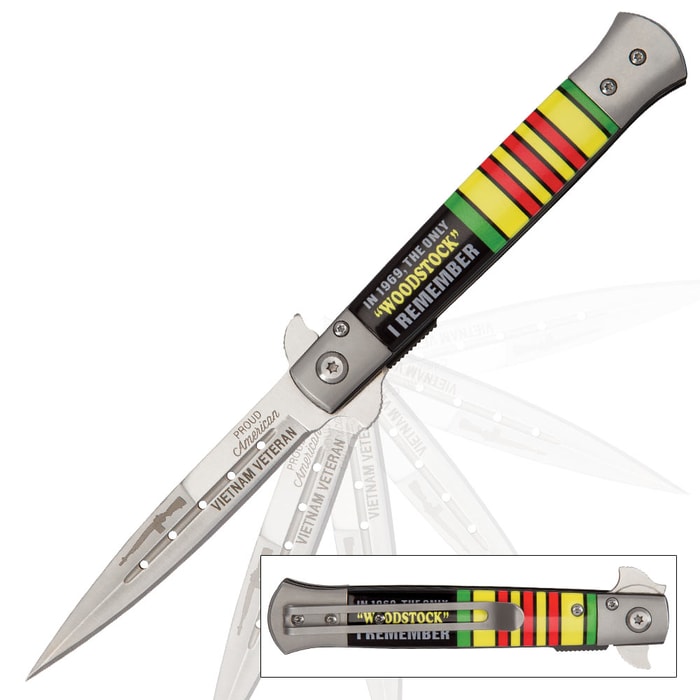 The Only 'Woodstock' I Remember... Vietnam Veteran Assisted Opening Stiletto Knife