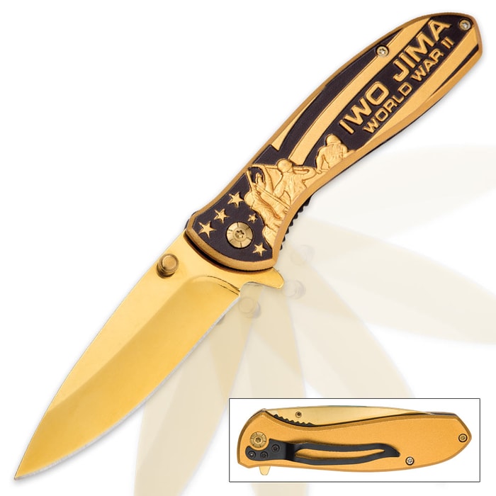 Iwo Jima Pocket Gold Knife