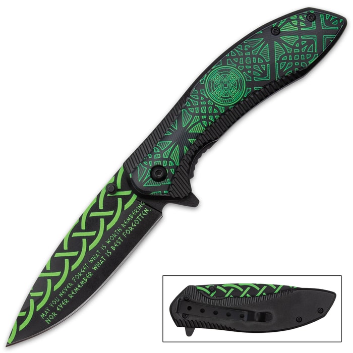 If you’re looking for a perfect way to celebrate your Irish heritage, you need this striking assisted opening knife