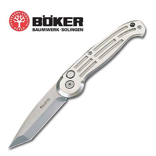 Boker Silver Magnum Tanto Folding Knife