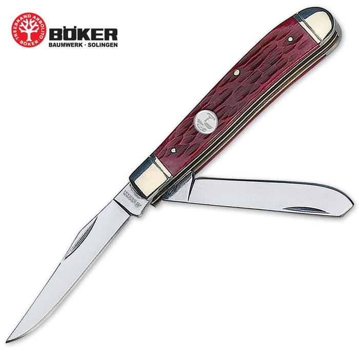 Boker Magnum Red Bone Mini Trapper Folding Knife