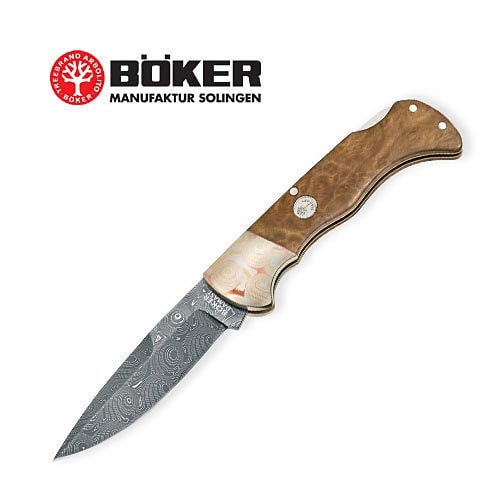 Boker Solingen 110141DAM Mokume Damascus Folding Knife