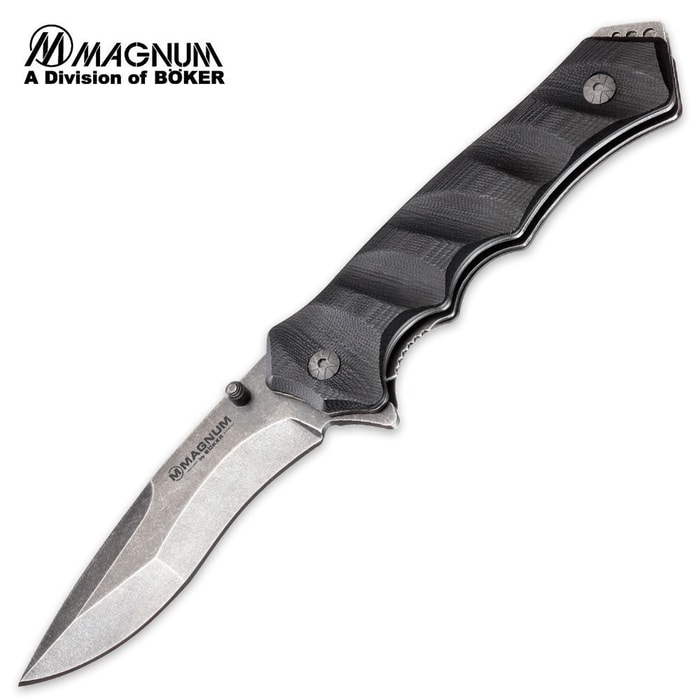 Boker Magnum Shadow Warrior Assisted Opening Folding Pocket Knife G-10