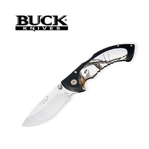 Buck Omni Hunter 10PT Drop Winter Mossy Oak Folding Knife