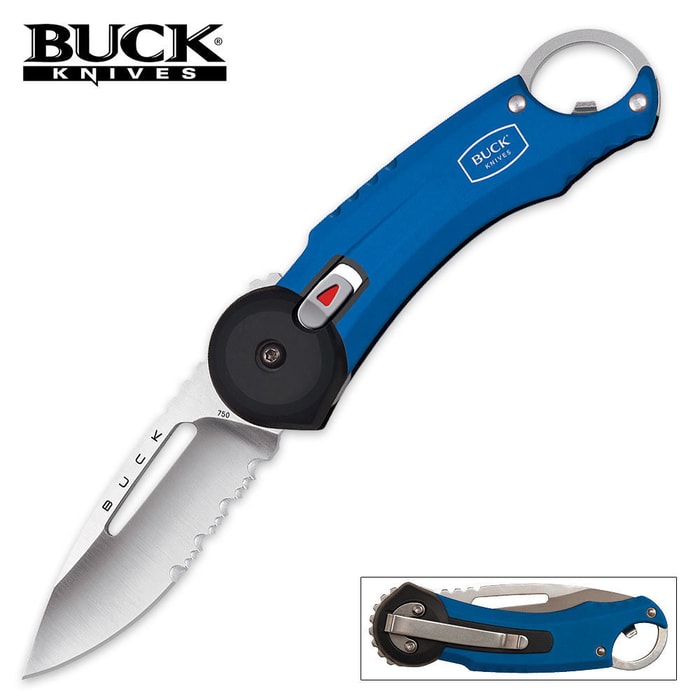 Buck Redpoint Blue Folding Knife