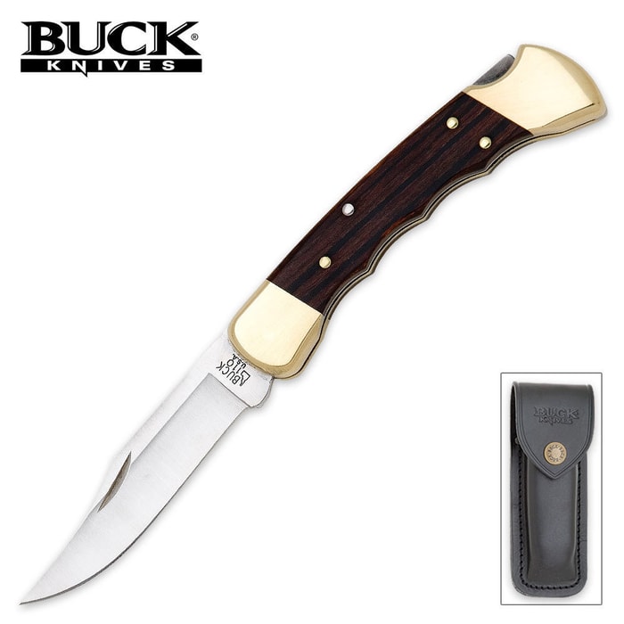 Buck Hunter Folding Knife with Finger Grooves