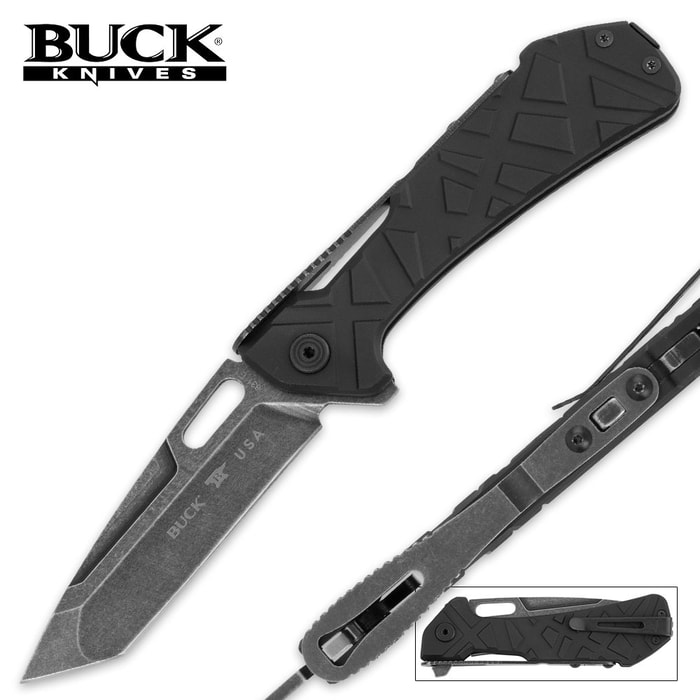 Buck Marksman Strong Lock Tanto Pocket Knife