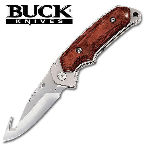 Buck Rosewood Alpha Gut Hook Folding Knife