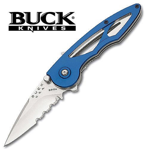 Buck Blue Serrated Rush Folding Knife