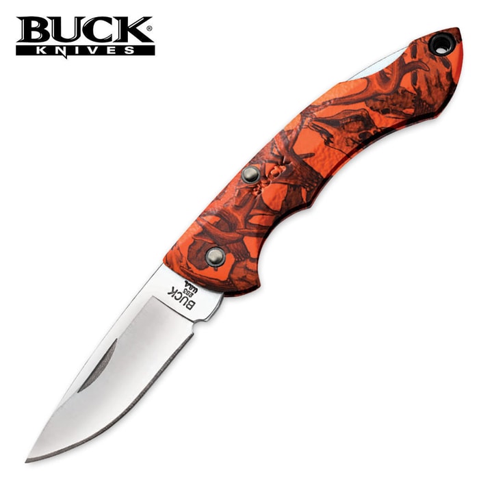 Buck Nano Bantam Orange Camo Pocket Knife