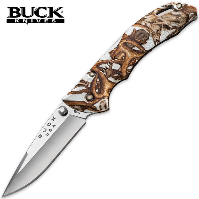 Buck Bantam BBW White Head Hunterz Folding Pocket Knife