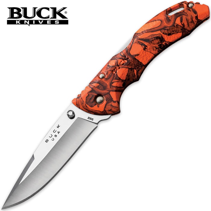 Buck Bantam BHW Orange Head Hunterz Camo Folding Pocket Knife