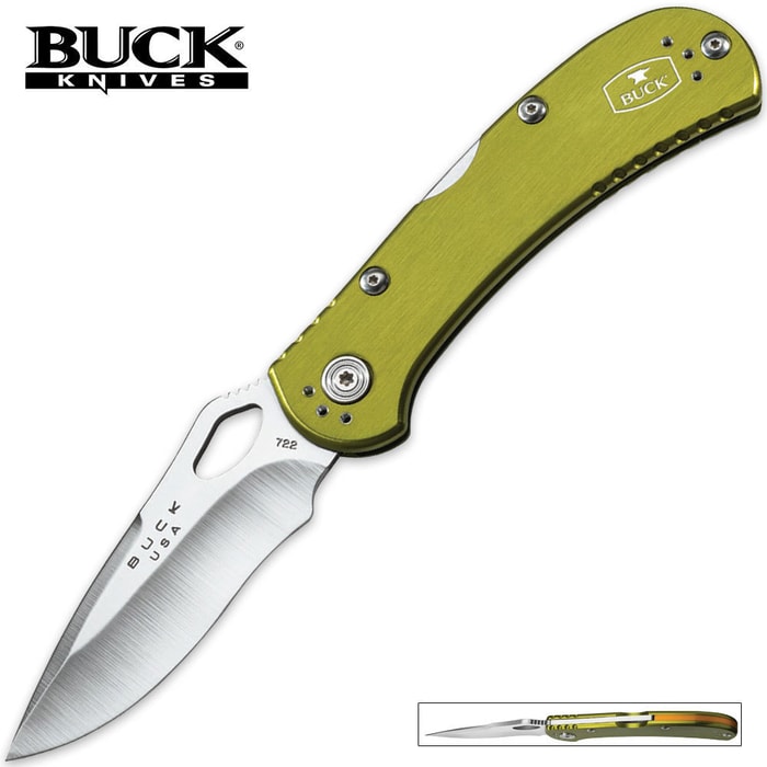 Buck SpitFire Folding Pocket Knife Green
