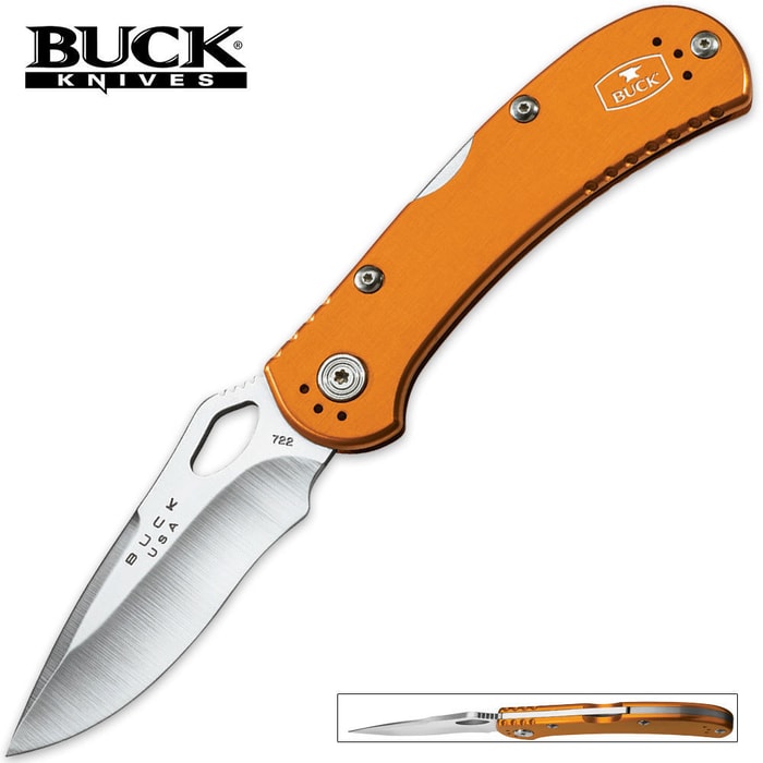 Buck Spitfire Folding Pocket Knife Orange