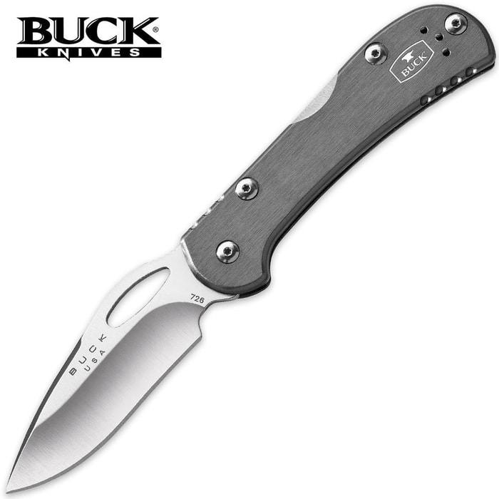 Buck Mini Spitfire Folding Pocket Knife Grey