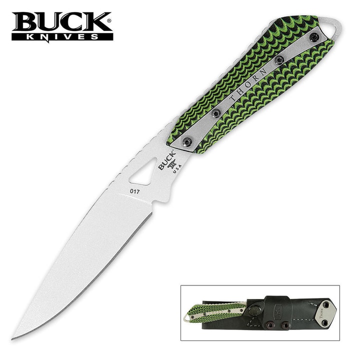 Buck Thorn Fixed Blade Knife With Sheath