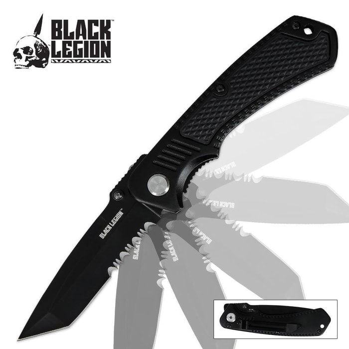 Black Legion Cyclone Tanto Assisted Open Pocket Knife