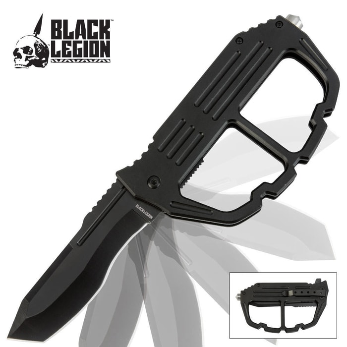 Black Legion Knuckle Duster Assisted Opening Knife