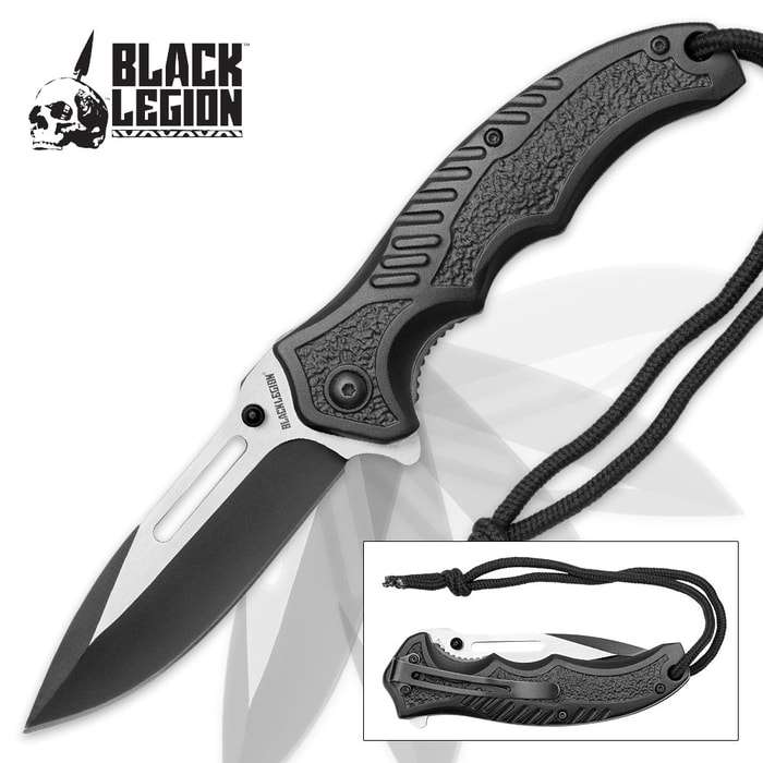 Black Legion Satin Assisted Opening Pocket Knife